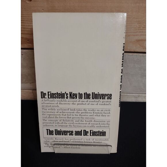 VTG The Universe and Dr. Einstein by Lincoln Barnett 1957 Paperback - Picture 2 of 2